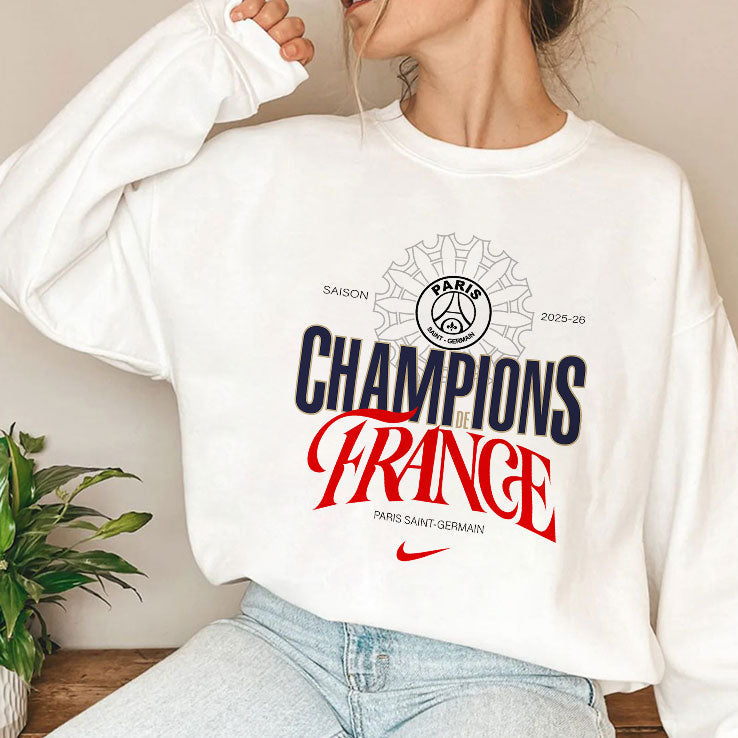 Paris Saint Germain Ligue 1 Winners Champions De France 2026 T Shirt Unisex