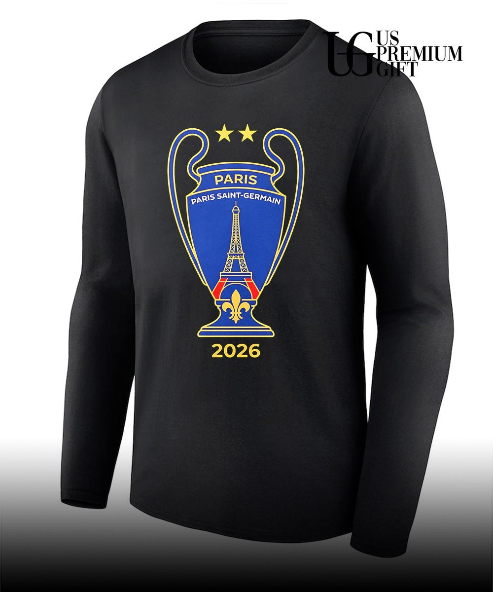 Paris Saint-Germain UEFA Champions League 2026 trophy shirt Unisex