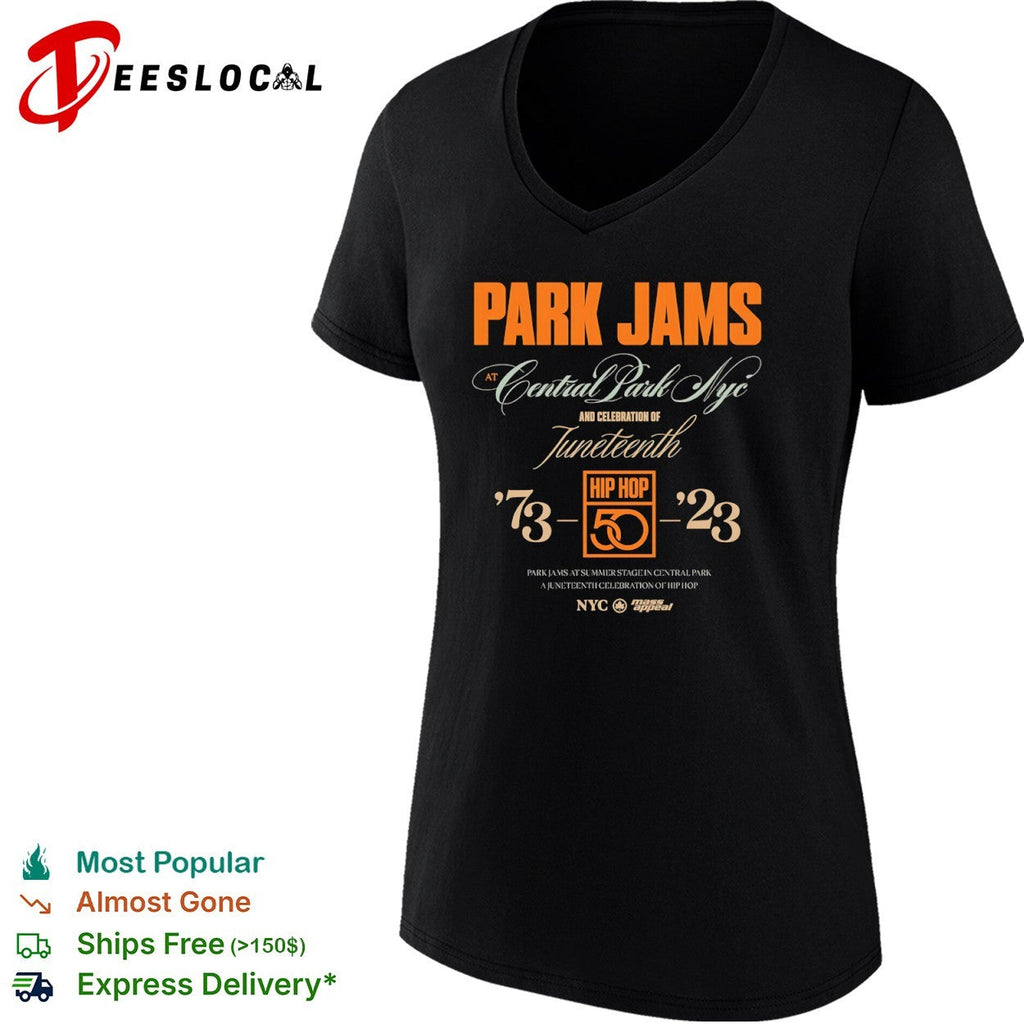 Park Jams Central Park NYC Juneteenth 1973 2023 Hip Hop 50 Summer Stage Mass shirt Unisex