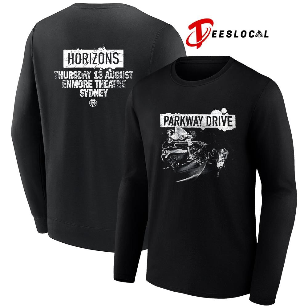 Parkway Drive Killing Horizons tour Sydney Australia Enmore theater with Horizons shirt Unisex