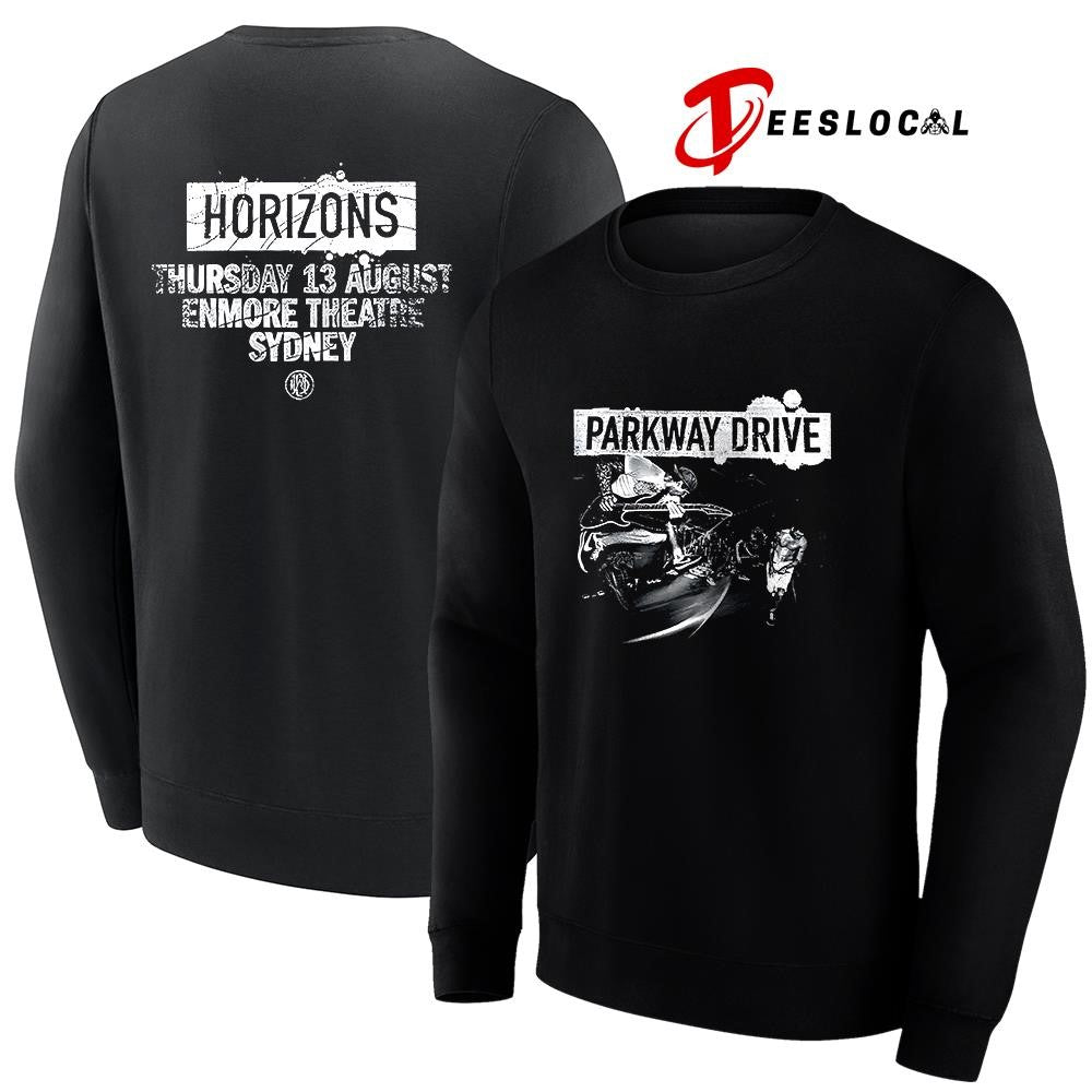Parkway Drive Killing Horizons tour Sydney Australia Enmore theater with Horizons shirt Unisex