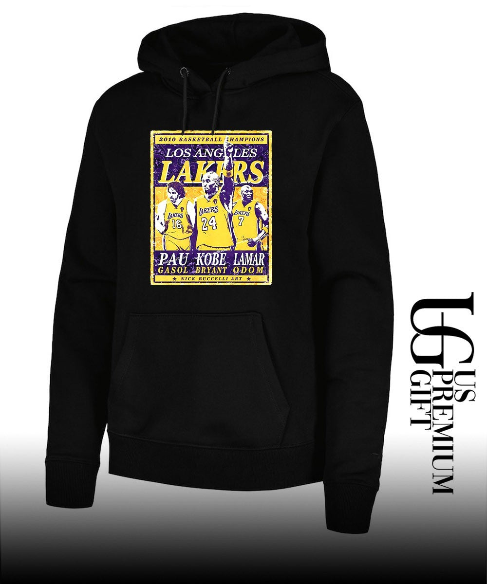 Pau Gasol Kobe Bryant and Lamar Odom Los Angeles Lakers 2010 NBA Champions shirt Unisex