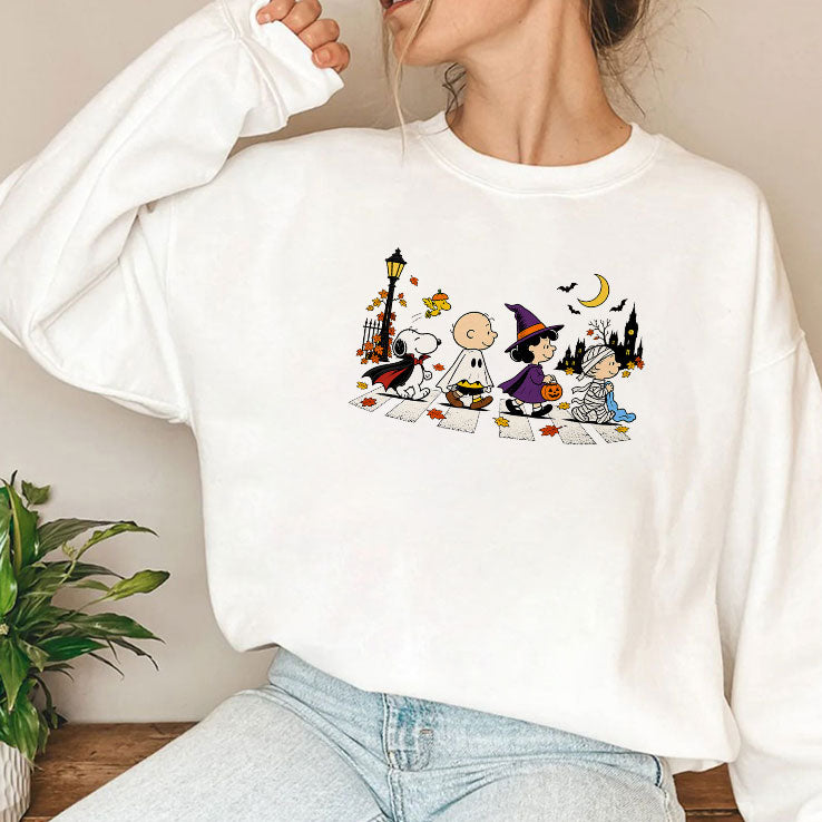 Peanuts Halloween Abbey Road Shirt