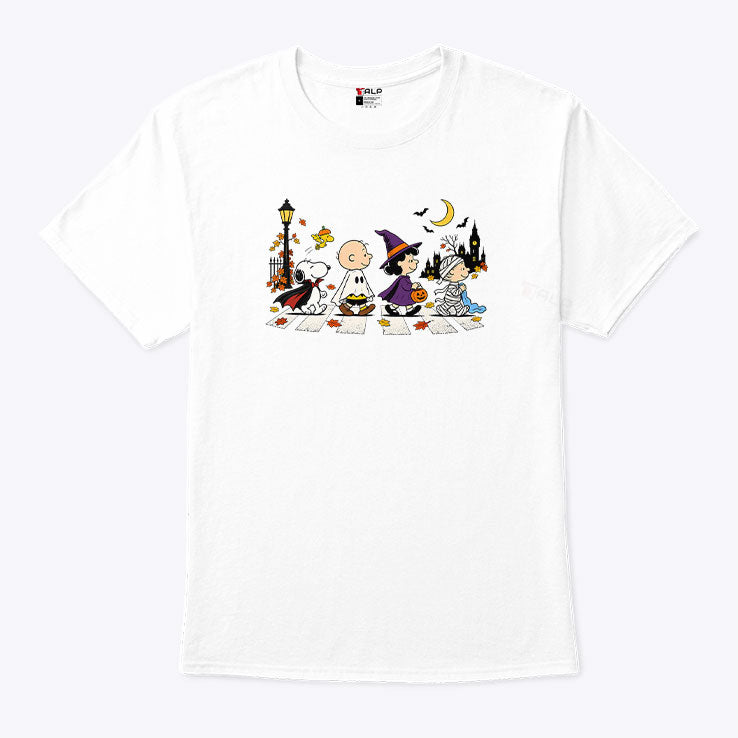 Peanuts Halloween Abbey Road Shirt