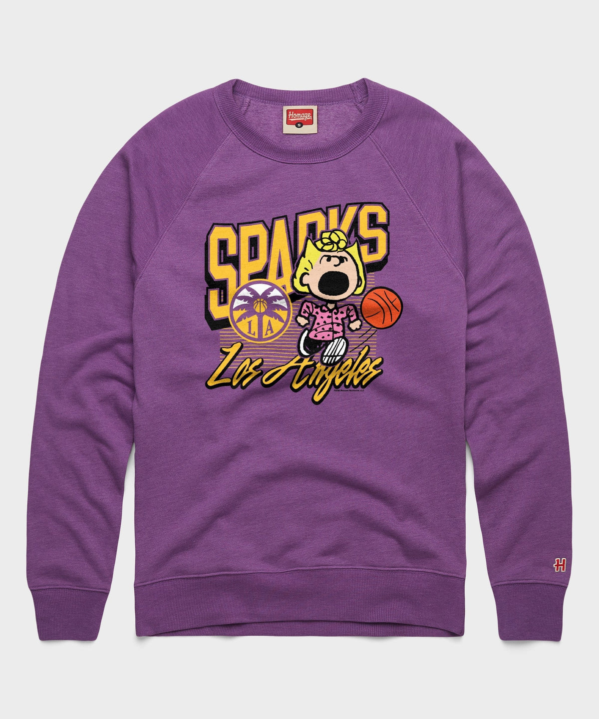 Peanuts Sally x Los Angeles Sparks Crewneck Unisex