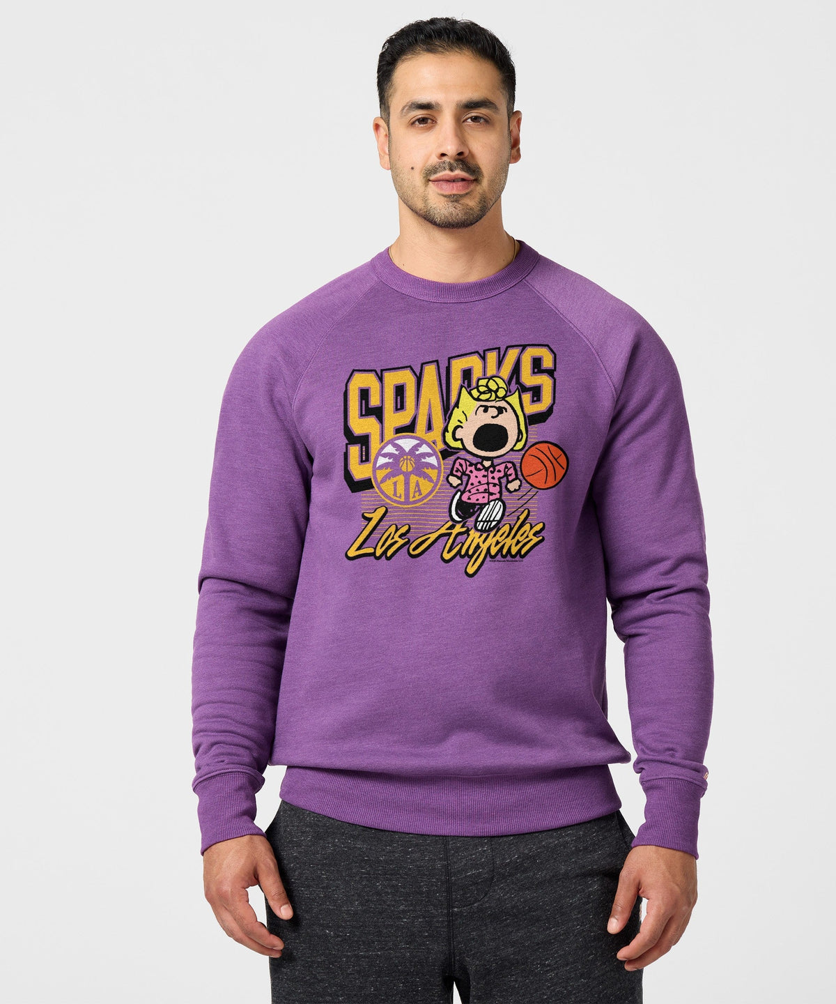 Peanuts Sally x Los Angeles Sparks Crewneck Unisex