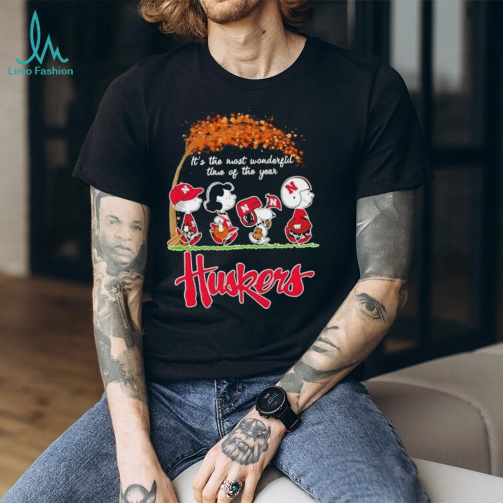 Peanuts x Nebraska Huskers Halloween 2026 It’s the Most Wonderful Time of the Year T Shirt