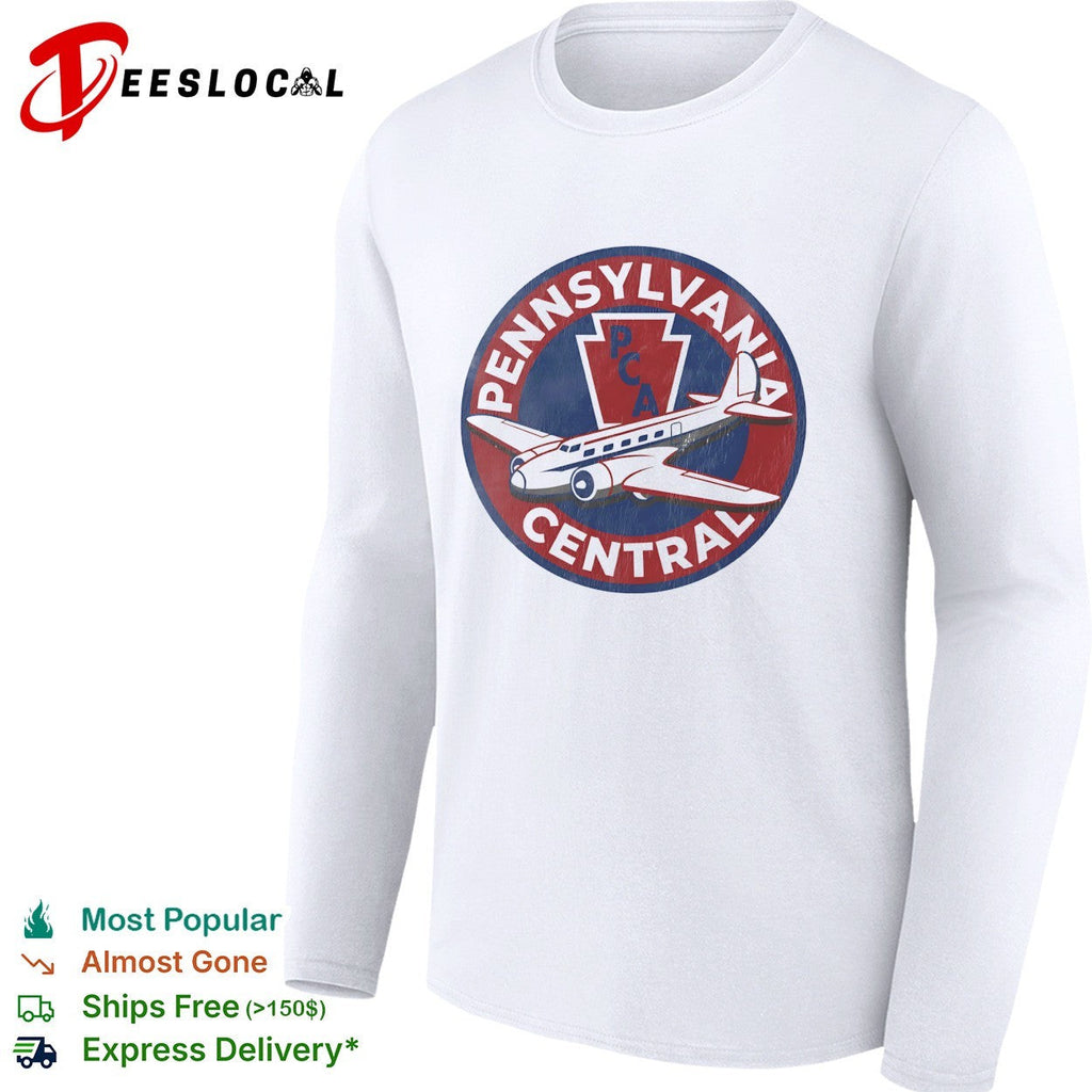 Pennsylvania Central PCA Airlines Emblem Aviation Logo Retro Travel Theme shirt Unisex