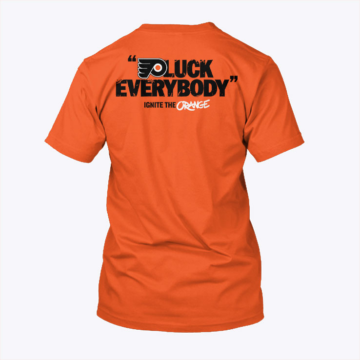 Philadelphia Flyers Puck Everybody Ignite The Orange T Shirt Unisex