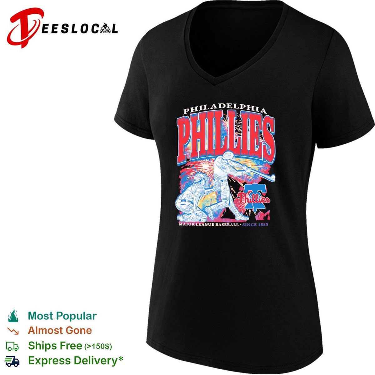 Philadelphia Phillies Major League Baseball since 1883 players shirt Unisex
