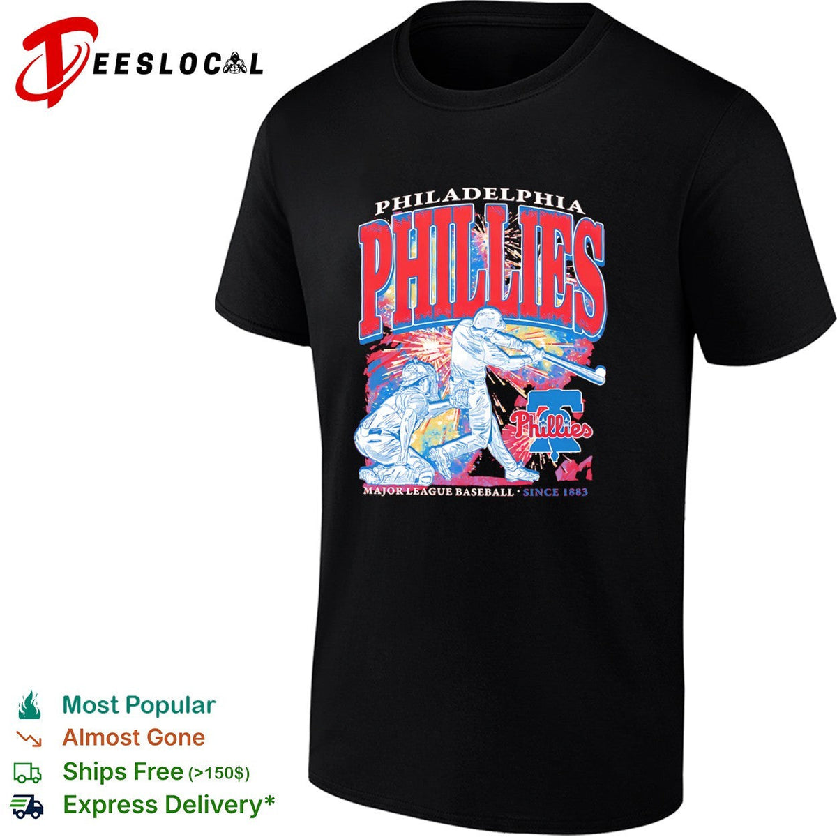 Philadelphia Phillies Major League Baseball since 1883 players shirt Unisex