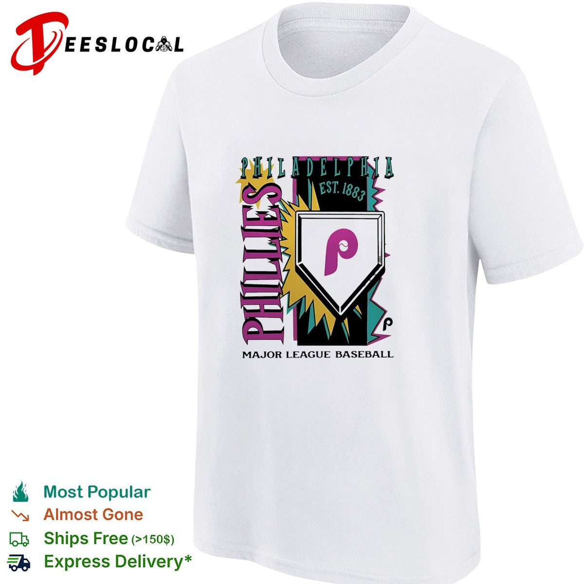 Philadelphia Phillies est 1883 major league baseball vintage shirt Unisex
