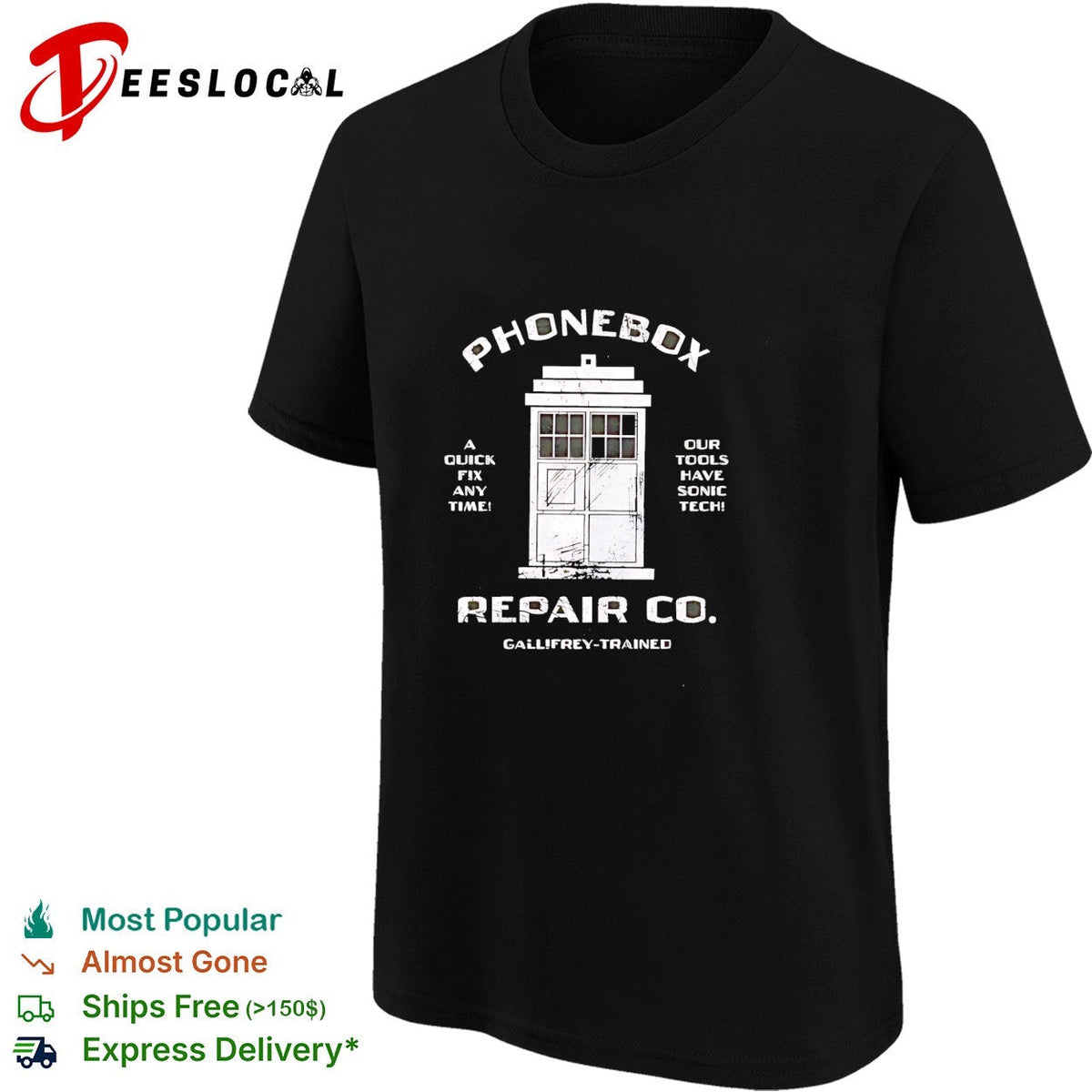 Phonebox repair co Gallifrey trained TARDIS shirt Unisex