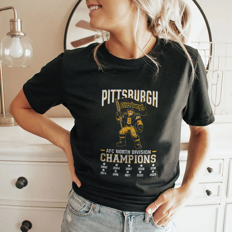 Pittsburgh Football 2025 AFC North Division Champs Shirt Unisex