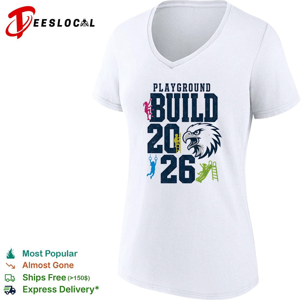 Playground Build 2026 Eagle mascot shirt Unisex