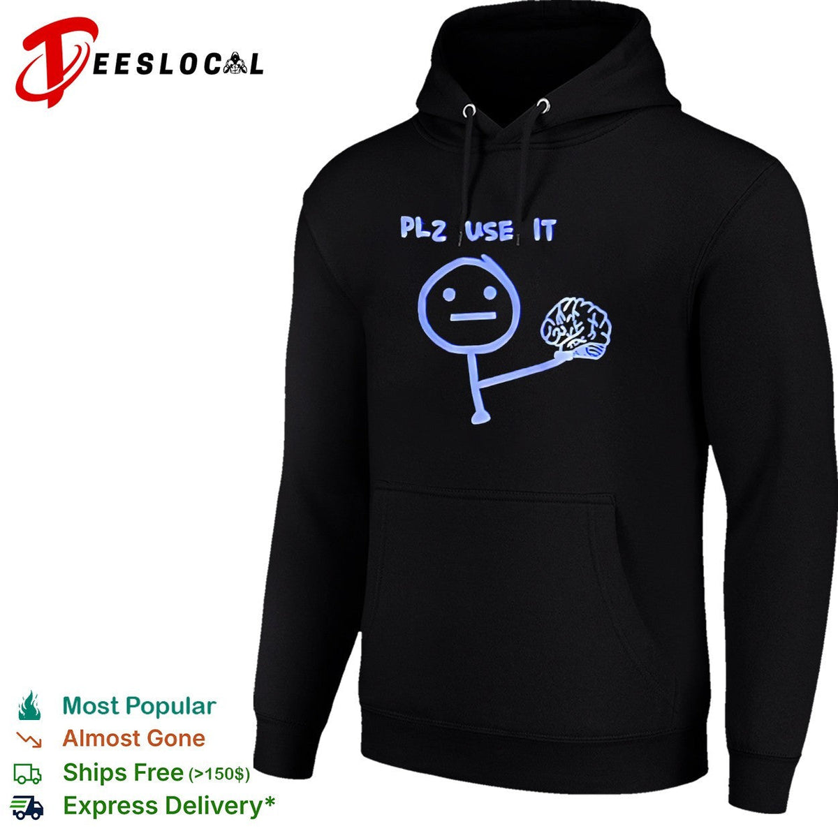Plz use it brain shirt Unisex