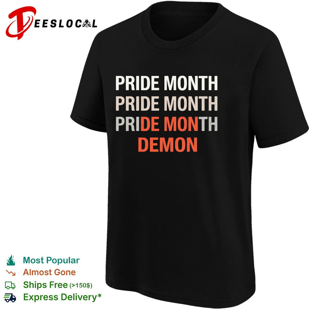 Pride Month De Mon Demon Shirt Unisex