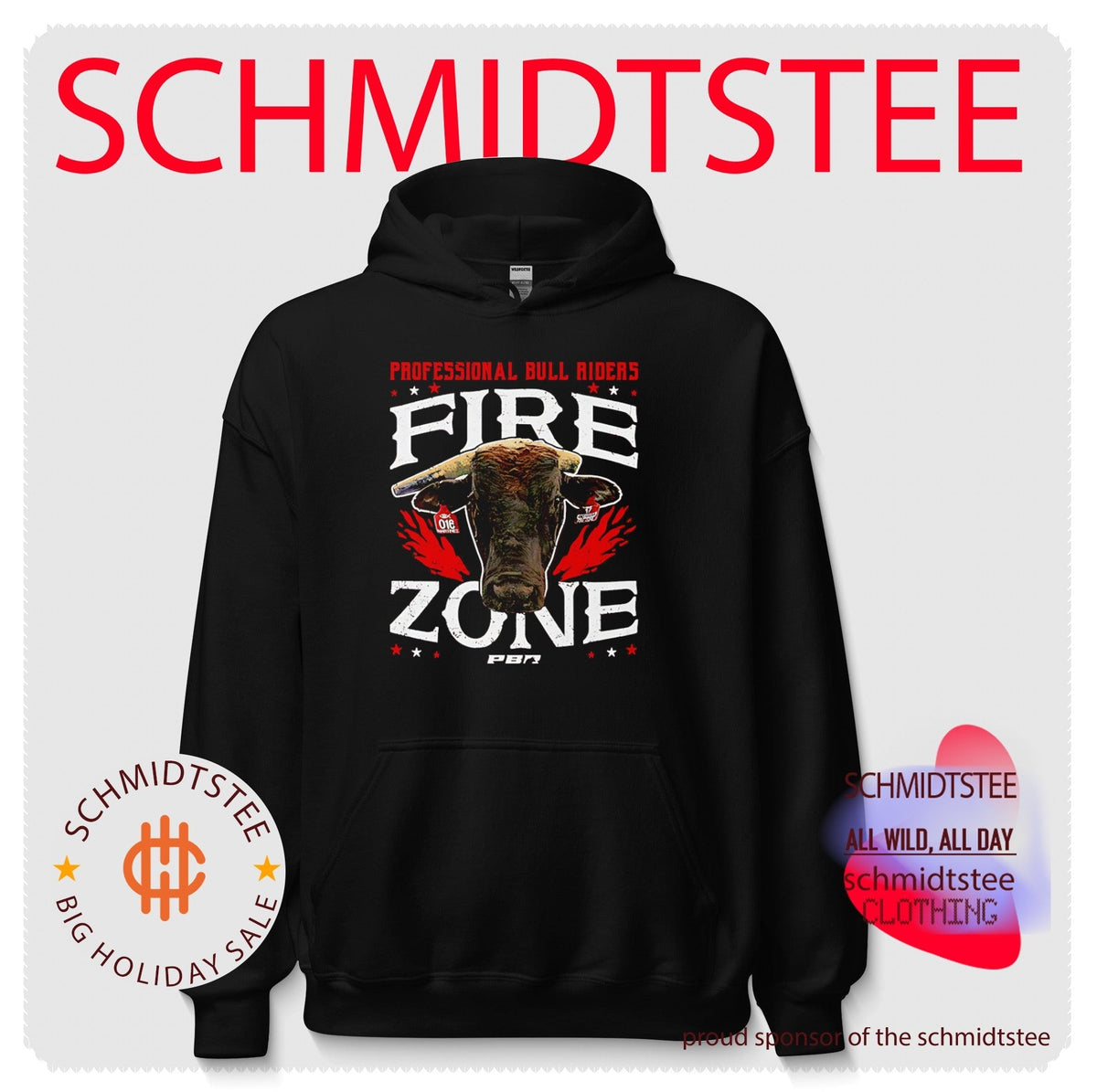 Professional Bull Riders Fire Zone PBR Rodeo shirt Unisex