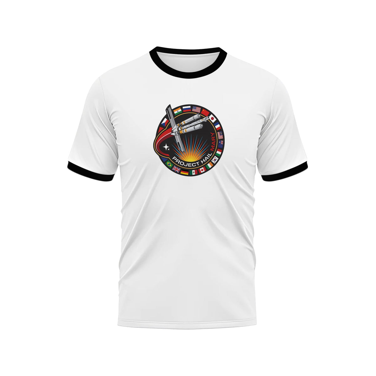 Project Hail Mary Mission Patch Ringer Tee Unisex