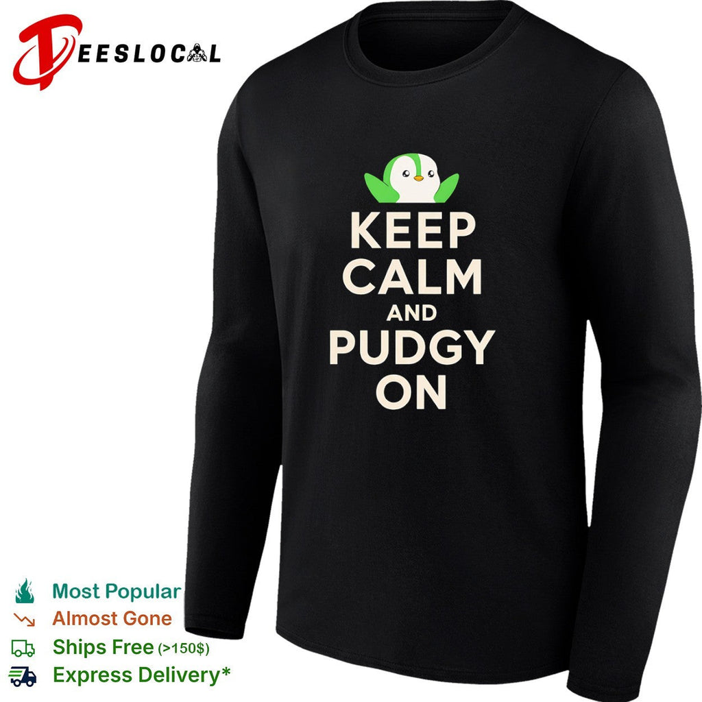 Pudgy Penguin Keep Calm and Pudgy on shirt Unisex