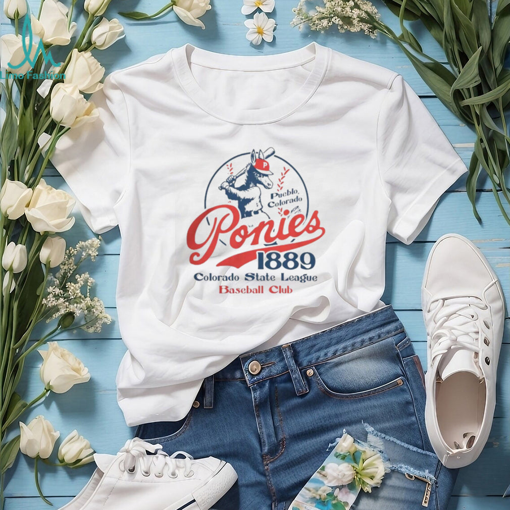 Pueblo Ponies Colorado Vintage Defunct Baseball Teams T Shirt
