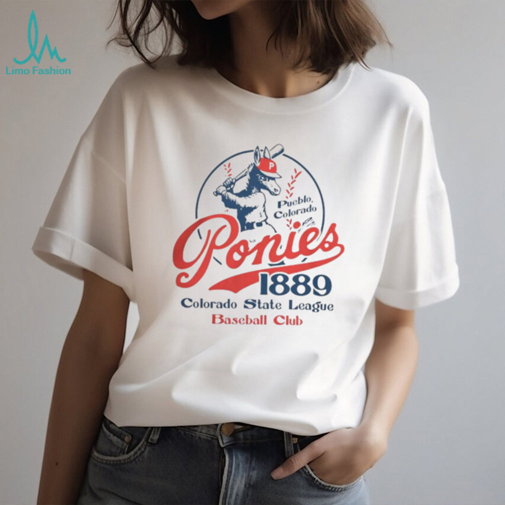 Pueblo Ponies Colorado Vintage Defunct Baseball Teams T Shirt