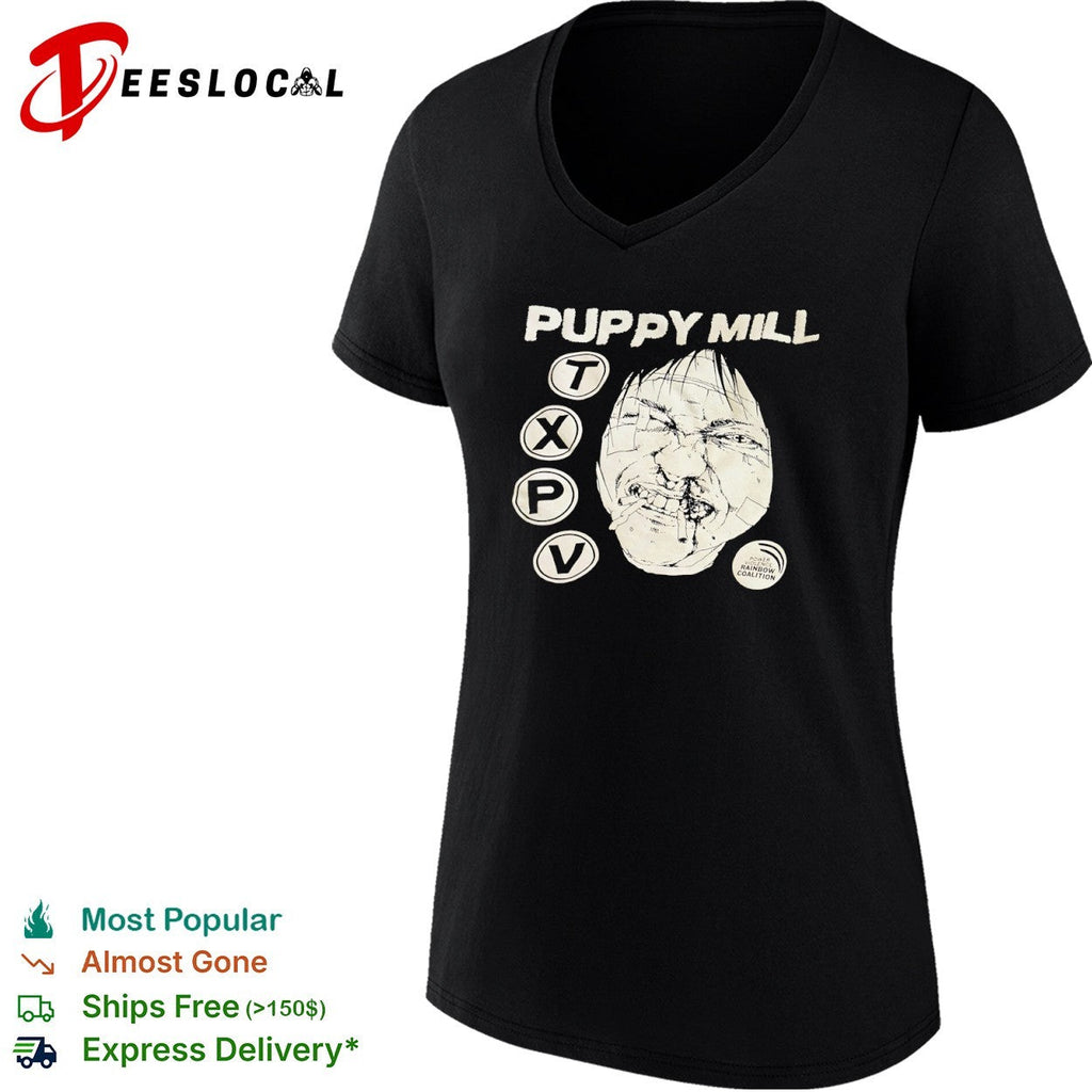 Puppy Mill TXPV Power Violence Rainbow Coalition Face shirt Unisex