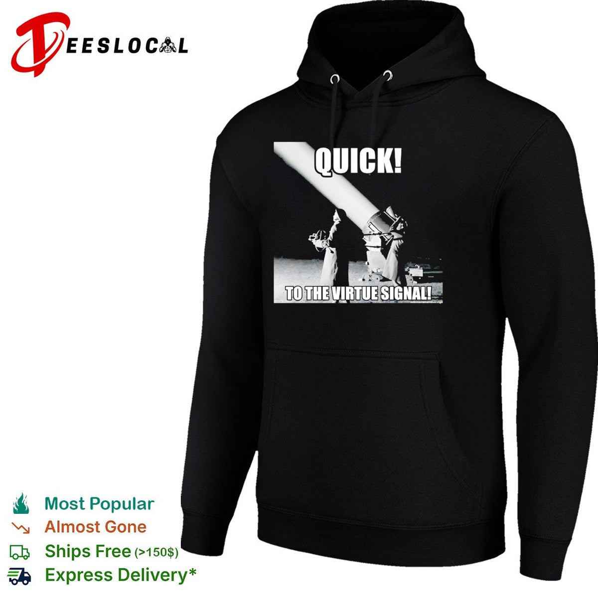 Quick to the virtue signal parody war photography historical shirt Unisex
