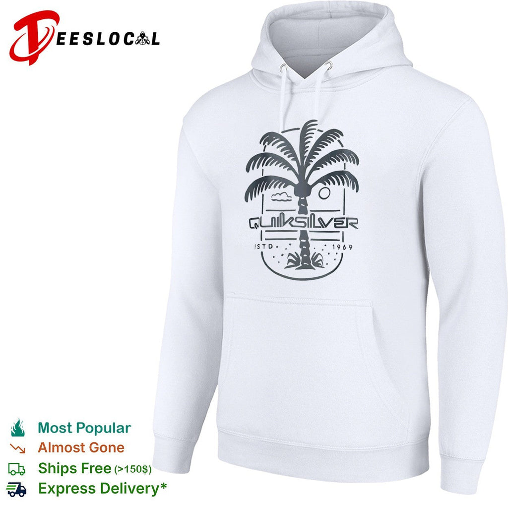 Quiksilver Estd 1969 Palm Tree Logo Beach shirt Unisex