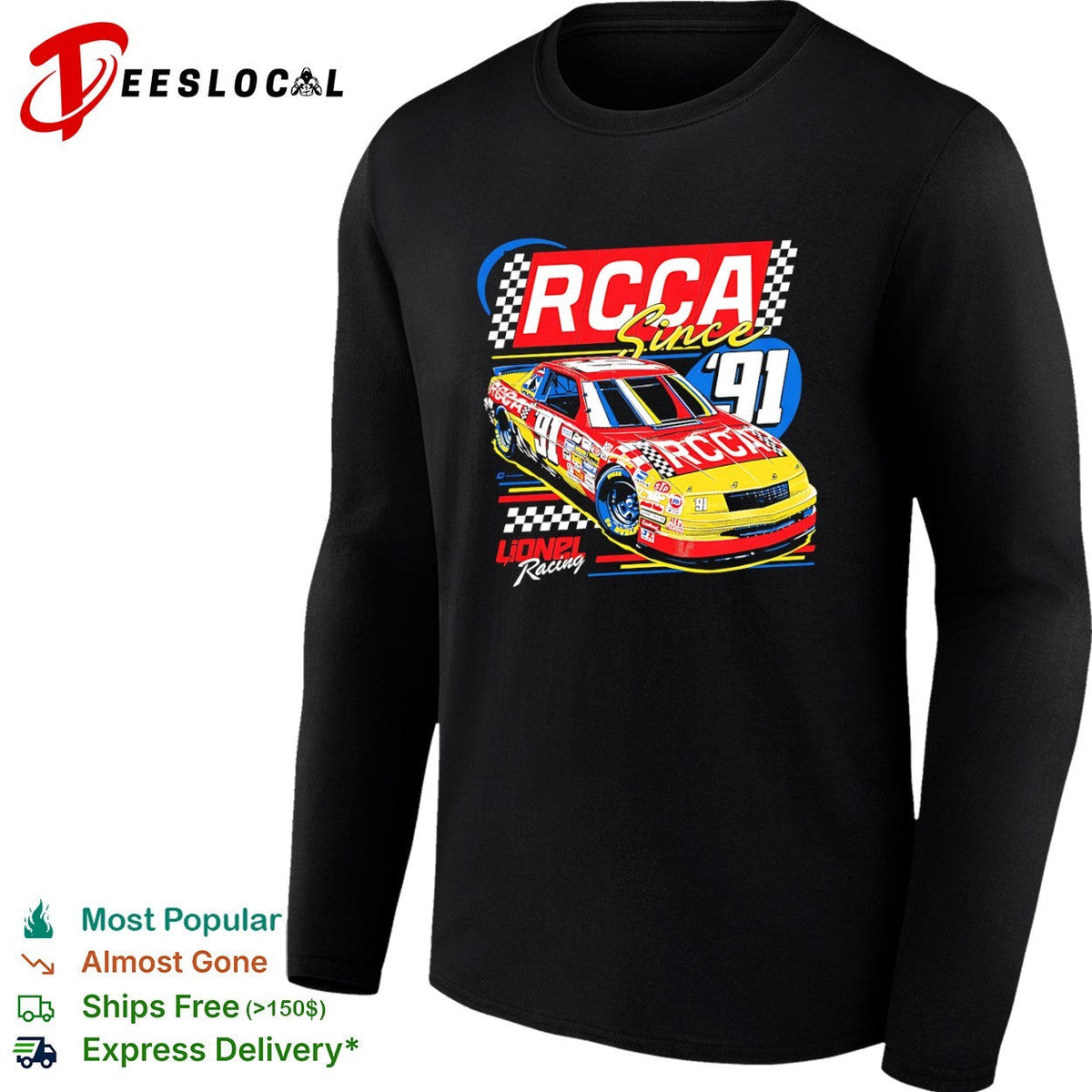RCCA Lionel Racing since 91 race car shirt Unisex