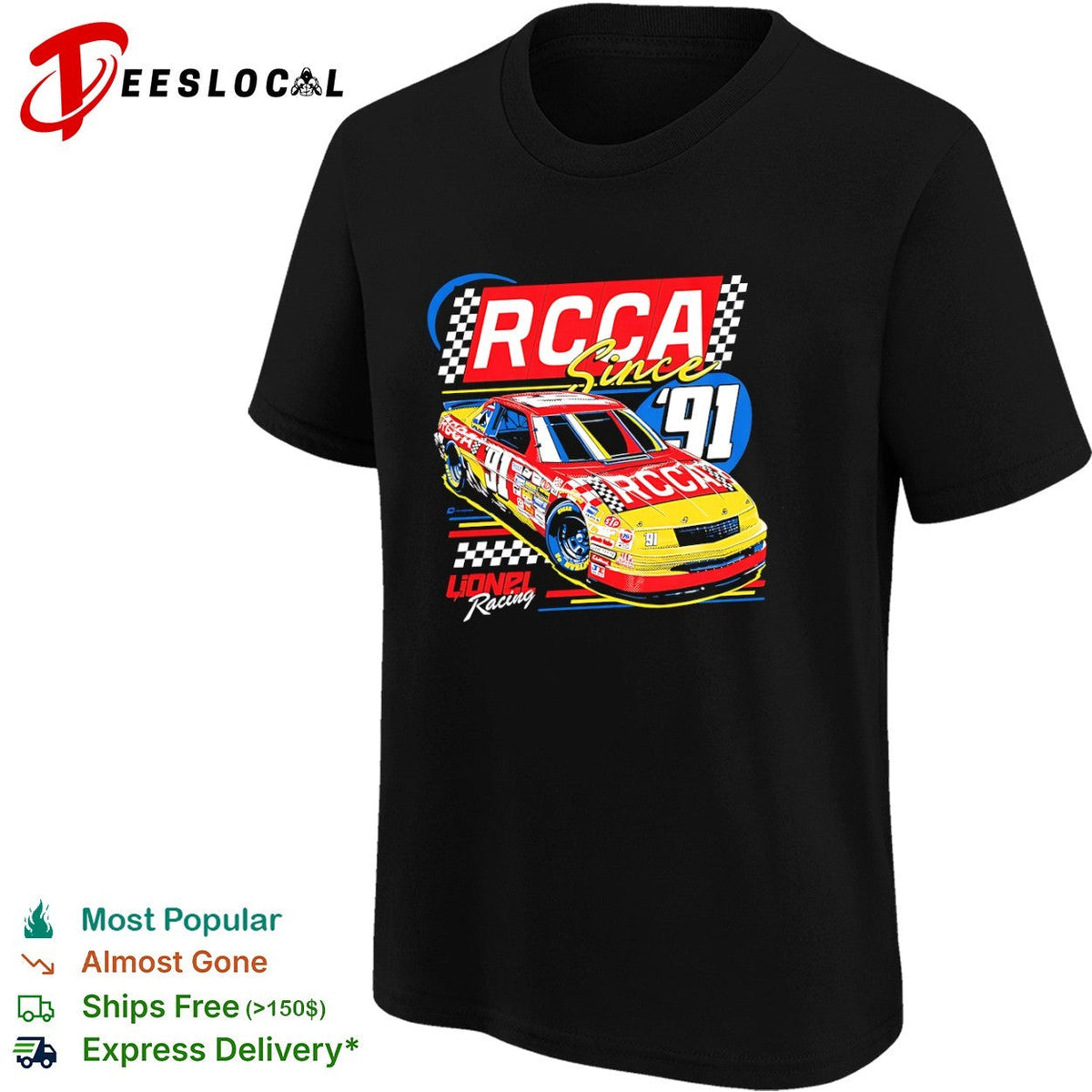 RCCA Lionel Racing since 91 race car shirt Unisex