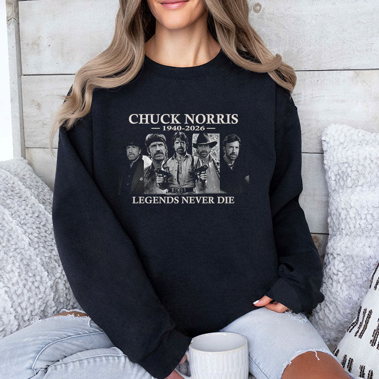 RIP Chuck Norris 1940 2026 Legends Never Die Shirt Unisex