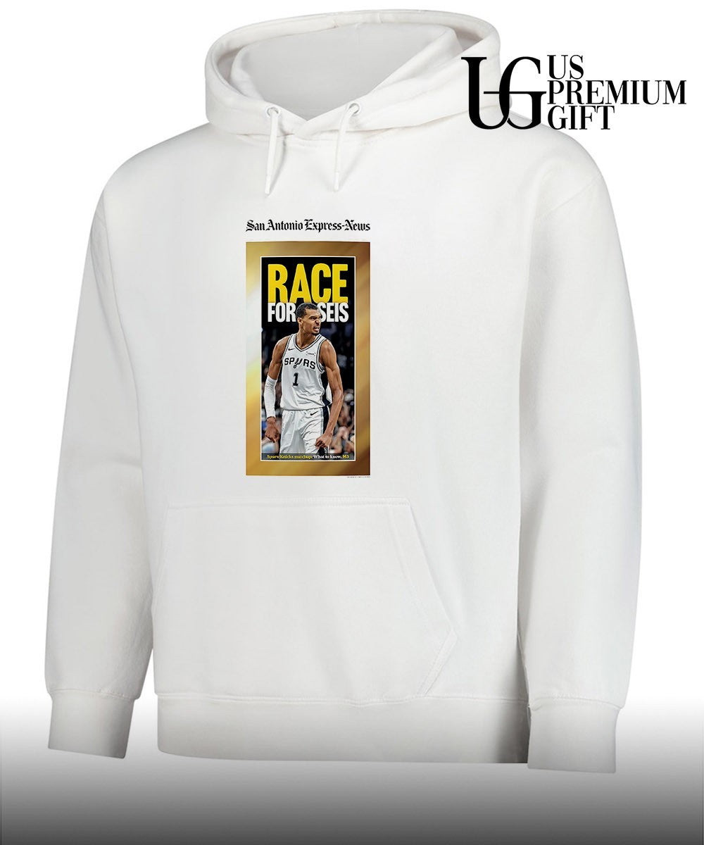 Race for Seis San Antonio Express-News Victor Wembanyama San Antonio Spurs NBA shirt Unisex