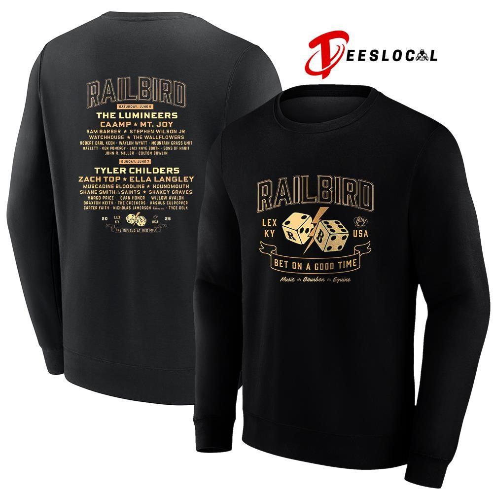 Railbird Music festival bet on a good time Lexington Kentucky dice lineup logo shirt Unisex