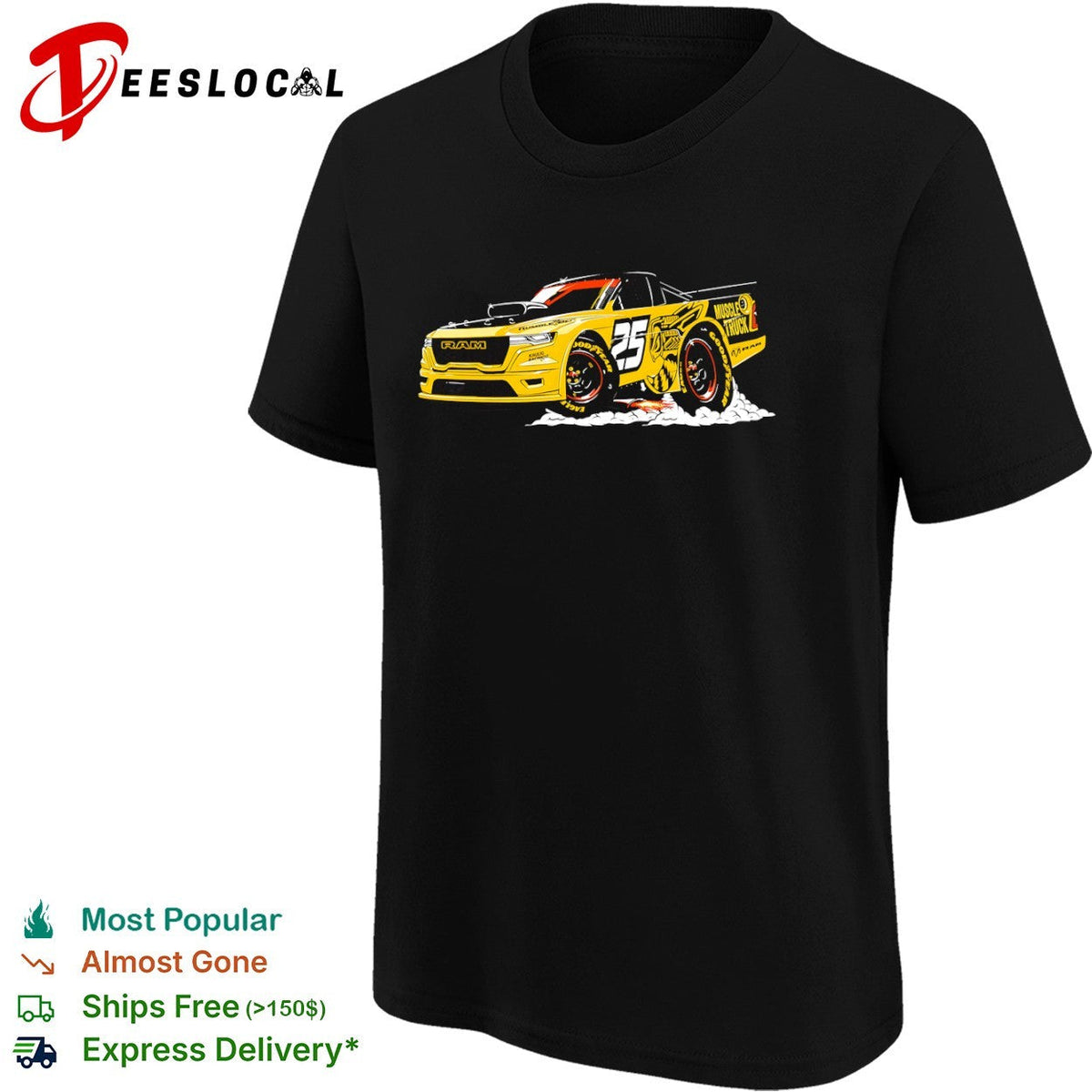 Ram Rumble Bee 25 Kauling Racing Muscle Truck Goodyear NASCAR Sports Racing shirt Unisex