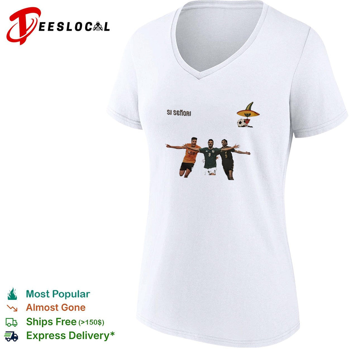 Raul Jimenez Wolverhampton Wanderers Premier League Si Senor Mexico World Cup shirt Unisex