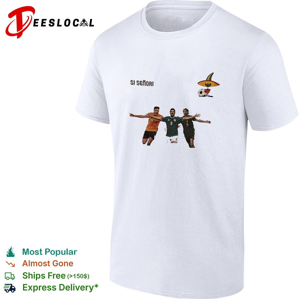 Raul Jimenez Wolverhampton Wanderers Premier League Si Senor Mexico World Cup shirt Unisex