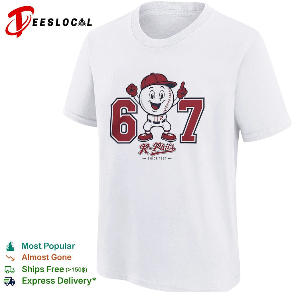 Reading Fightin Phils 67 since 1967 baseball mascot shirt Unisex