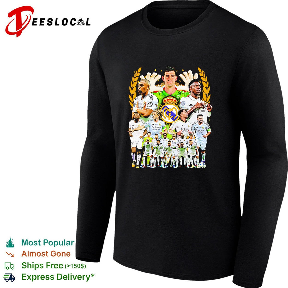 Real Madrid squad poster shirt Unisex