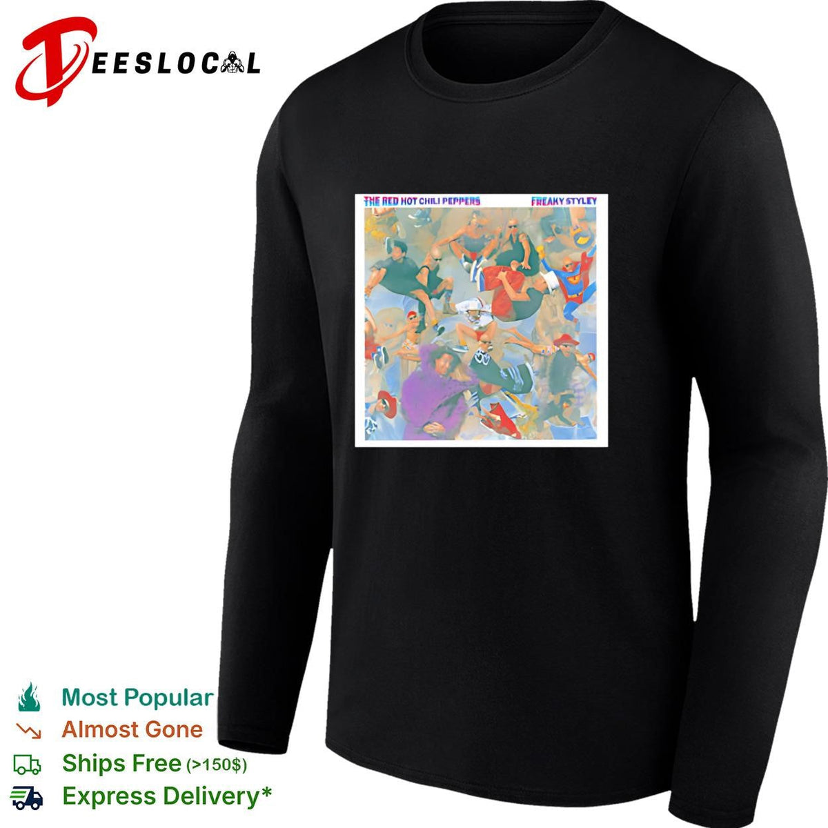 Red Hot Chili Peppers Freaky Styley album cover band graphic shirt Unisex