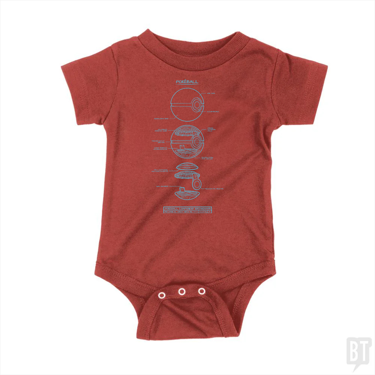 Pokeball Baby One-Piece