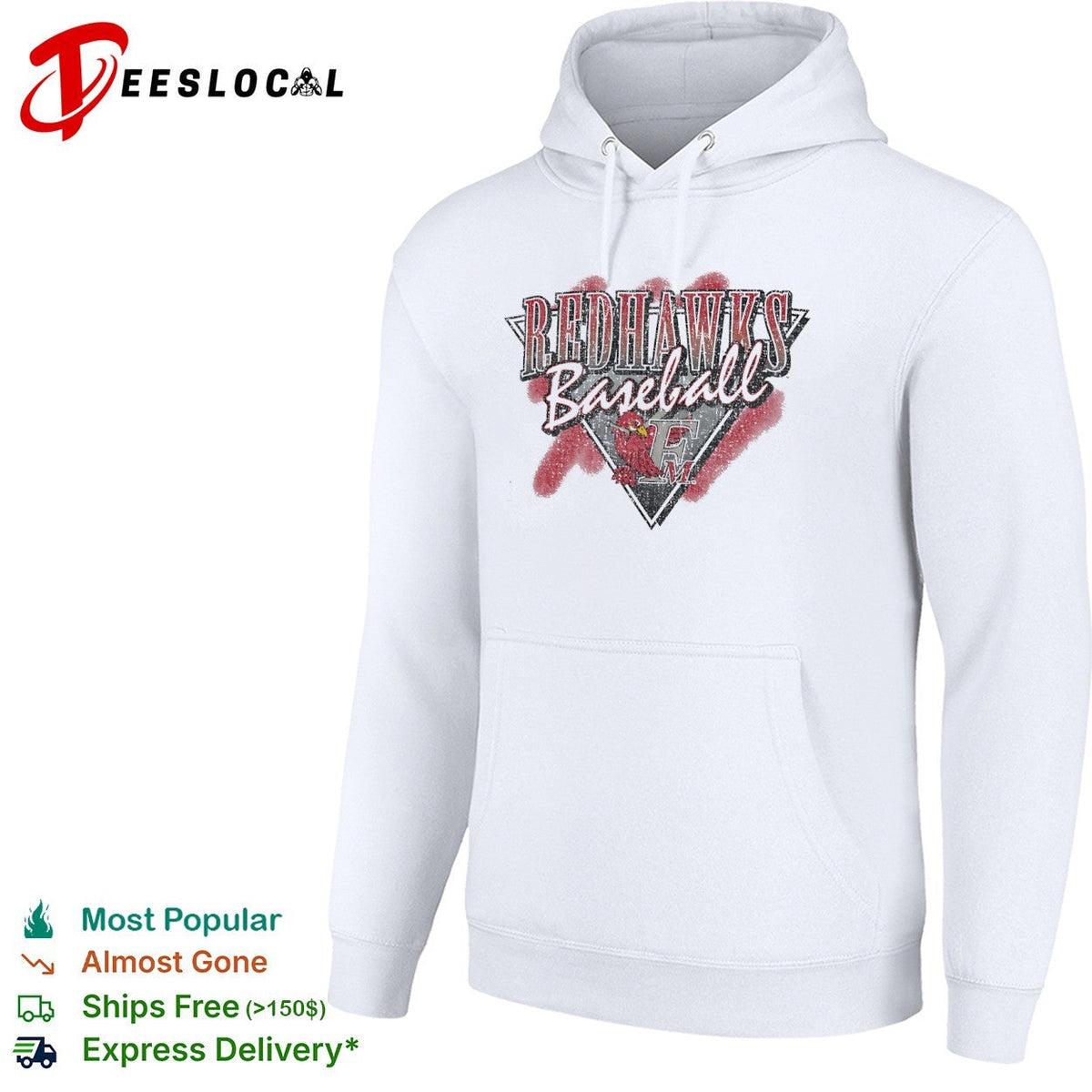 Redhawks Baseball FM Logo Mascot Sport Team shirt Unisex