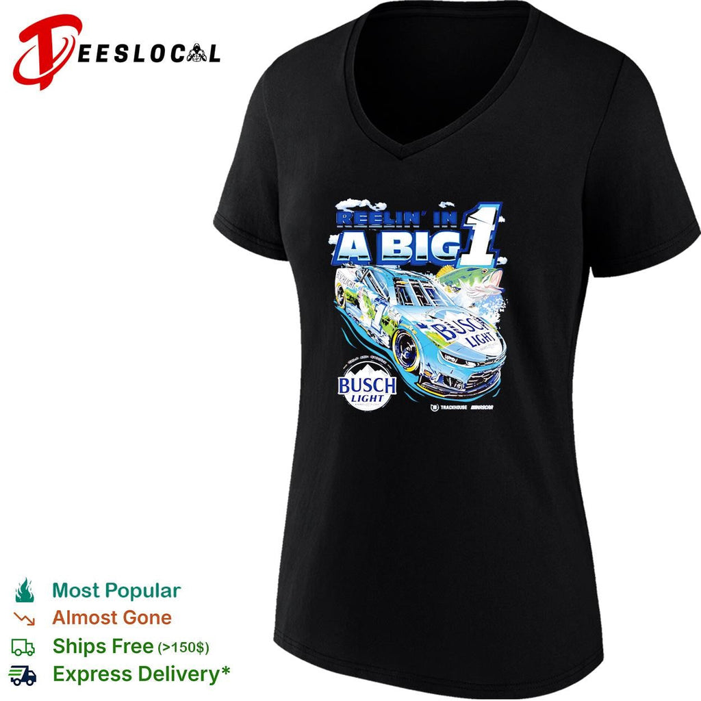 Reelin’ in a big 1 Ross Chastain Busch Light bass fishing NASCAR shirt Unisex