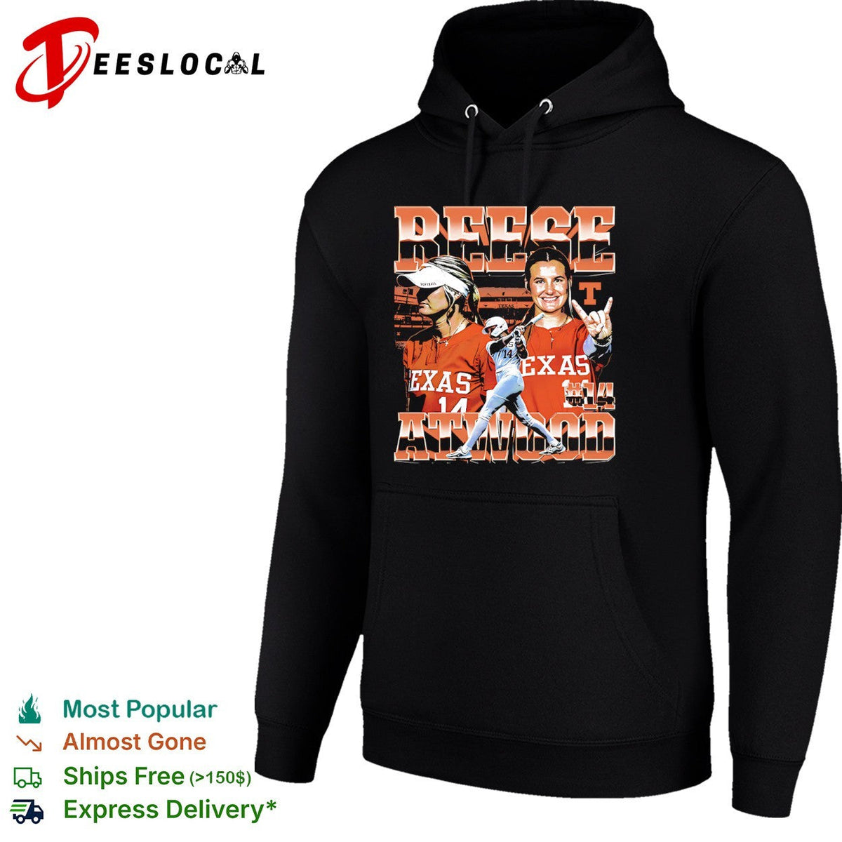 Reese Atwood Texas Longhorns Softball NCAA 14 shirt Unisex