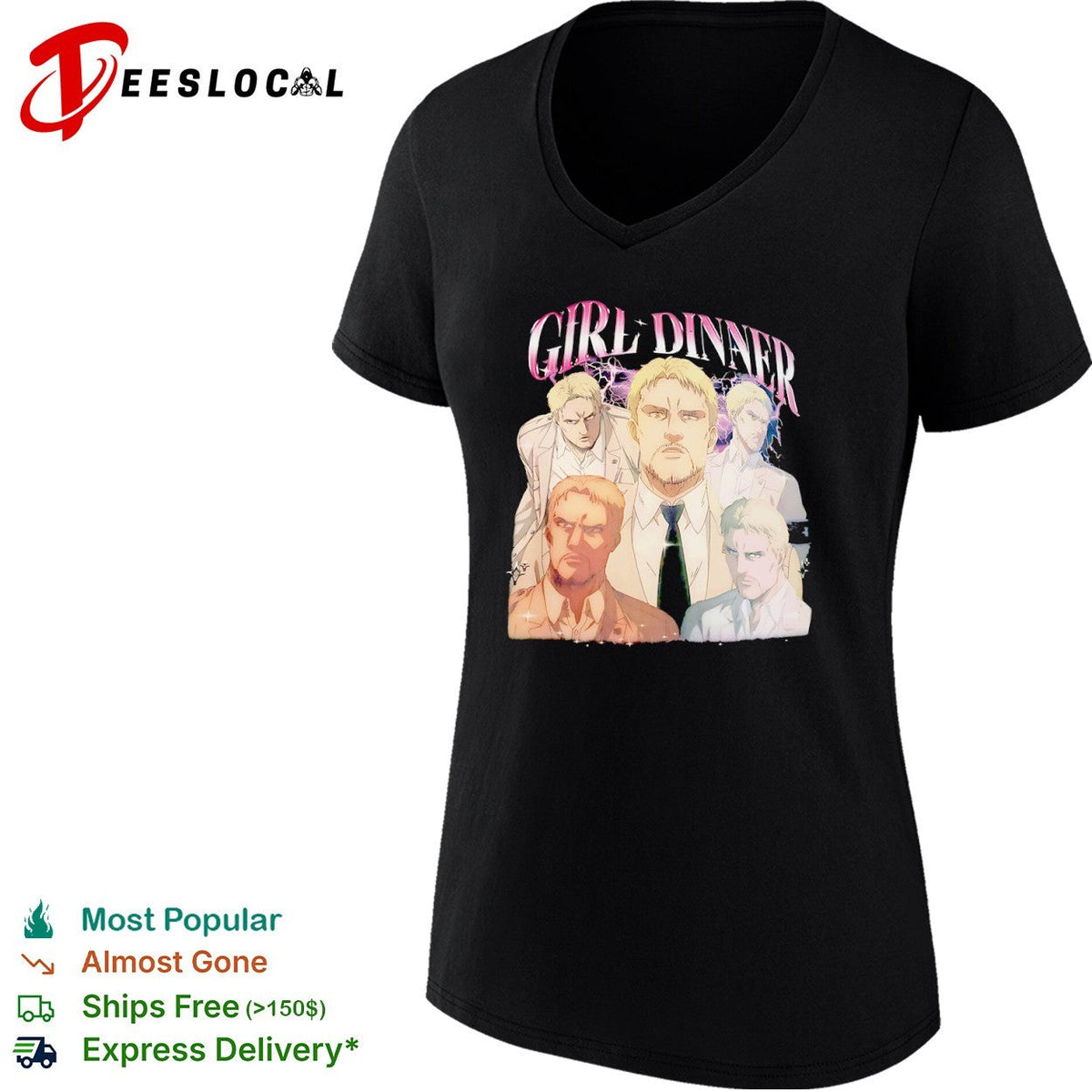 Reiner Braun Attack on Titan Girl Dinner shirt Unisex