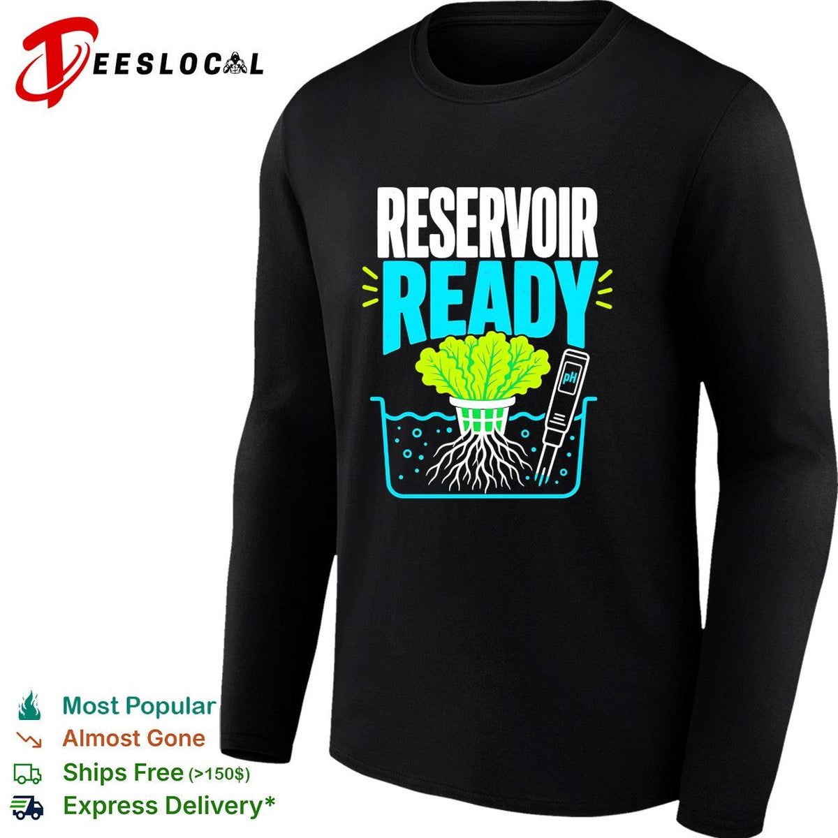 Reservoir ready hydroponic lettuce shirt Unisex