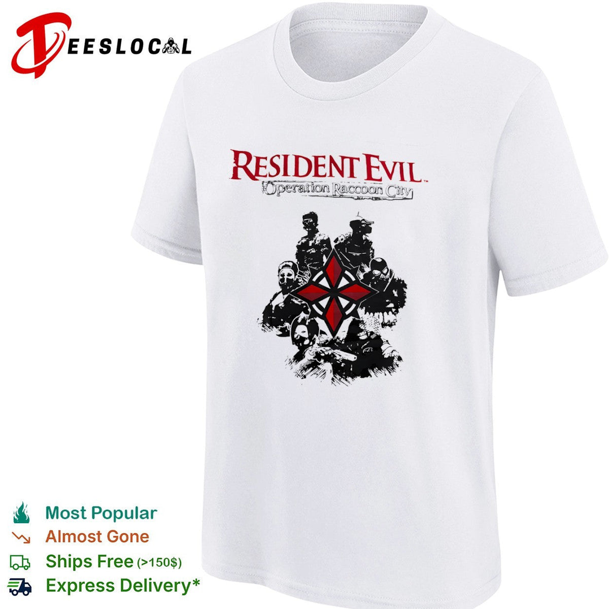 Resident Evil Operation Raccoon City Umbrella Corporation Wolfpack Squad shirt Unisex