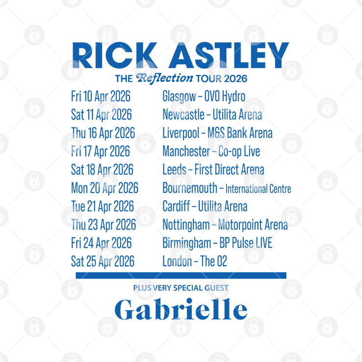 Rick Astley The Reflection Tour 2026 T Shirt Unisex