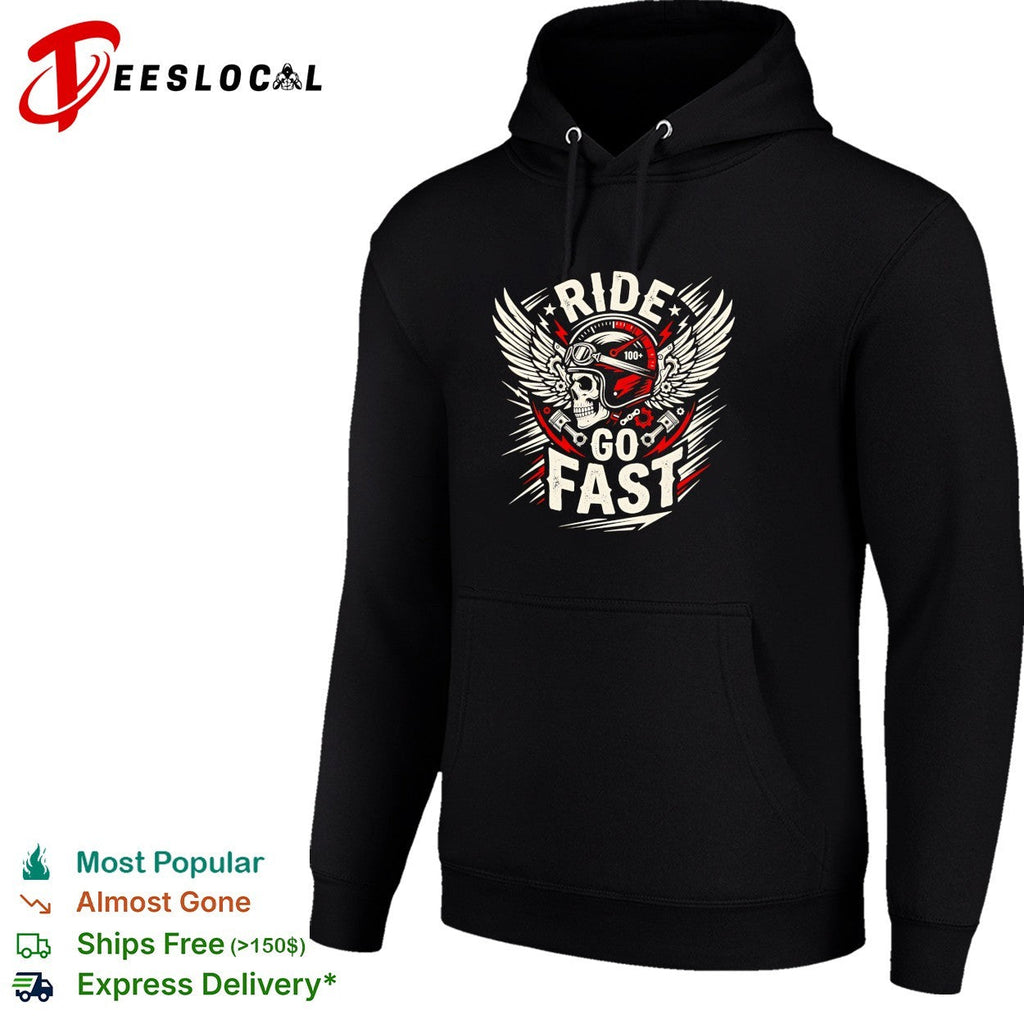 Ride go fast skull shirt Unisex