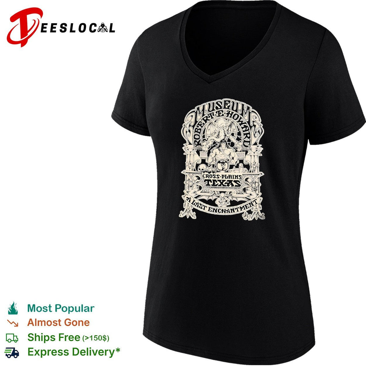Robert E Howard Museum Cross Plains Texas A Last Enchantment Conan Cthulhu shirt Unisex